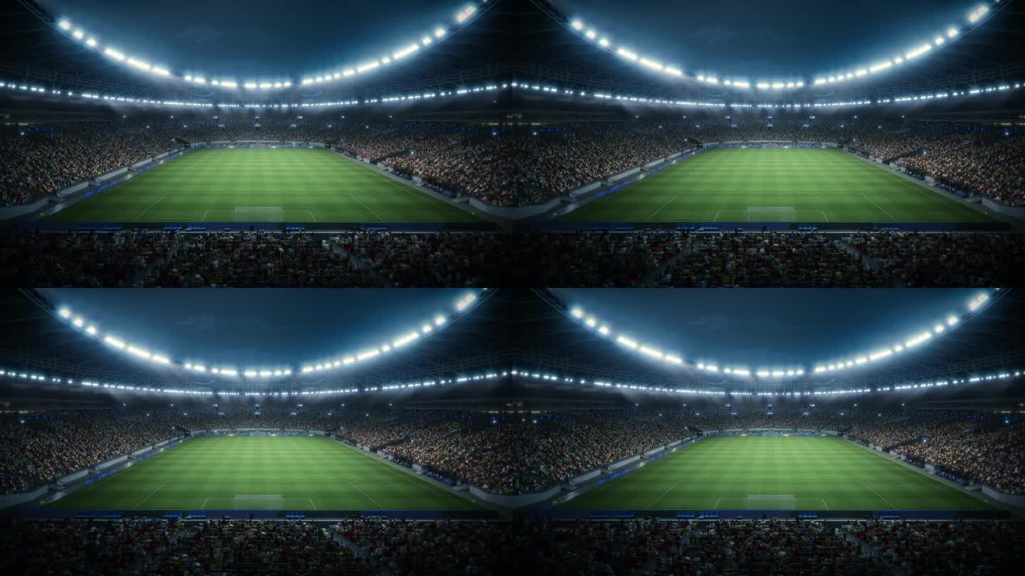 足球比赛引发球迷狂热，球场座无虚席